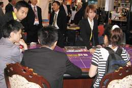 WMS & Orion Gaming booth