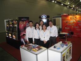 WMS & Orion Gaming booth